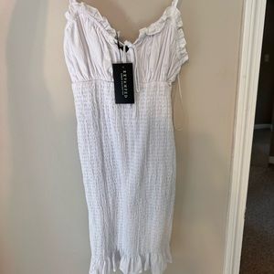 White summer dress size small